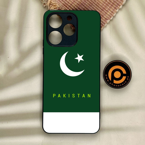 Realme Note 70 - Pakistani Flag Design 5 - Premium Metal Printed Soft Bumper Shock Proof Case