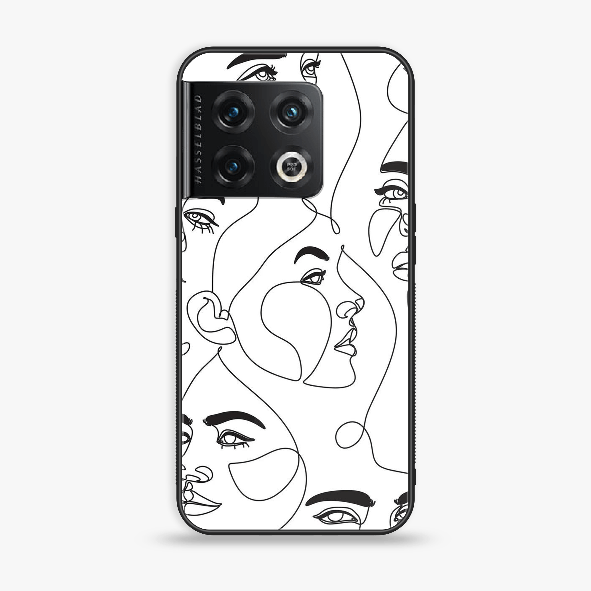 OnePlus 10 Pro - Girl Lines  Series - Premium Printed Glass soft Bumper shock Proof Case