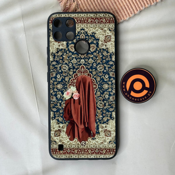 Realme C21Y - Persian Calligraphy Art 47 - Divine Bond Design 1 -  Premium Printed Metal soft Bumper shock Proof Case CS-42922