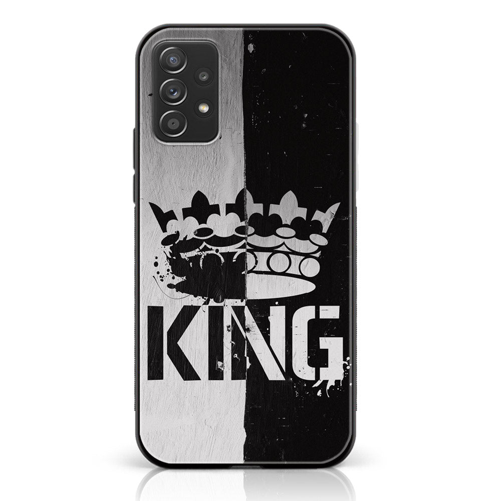 Samsung Galaxy A52s 5G - King Series V 2.0 Series - Premium Printed Glass soft Bumper shock Proof Case