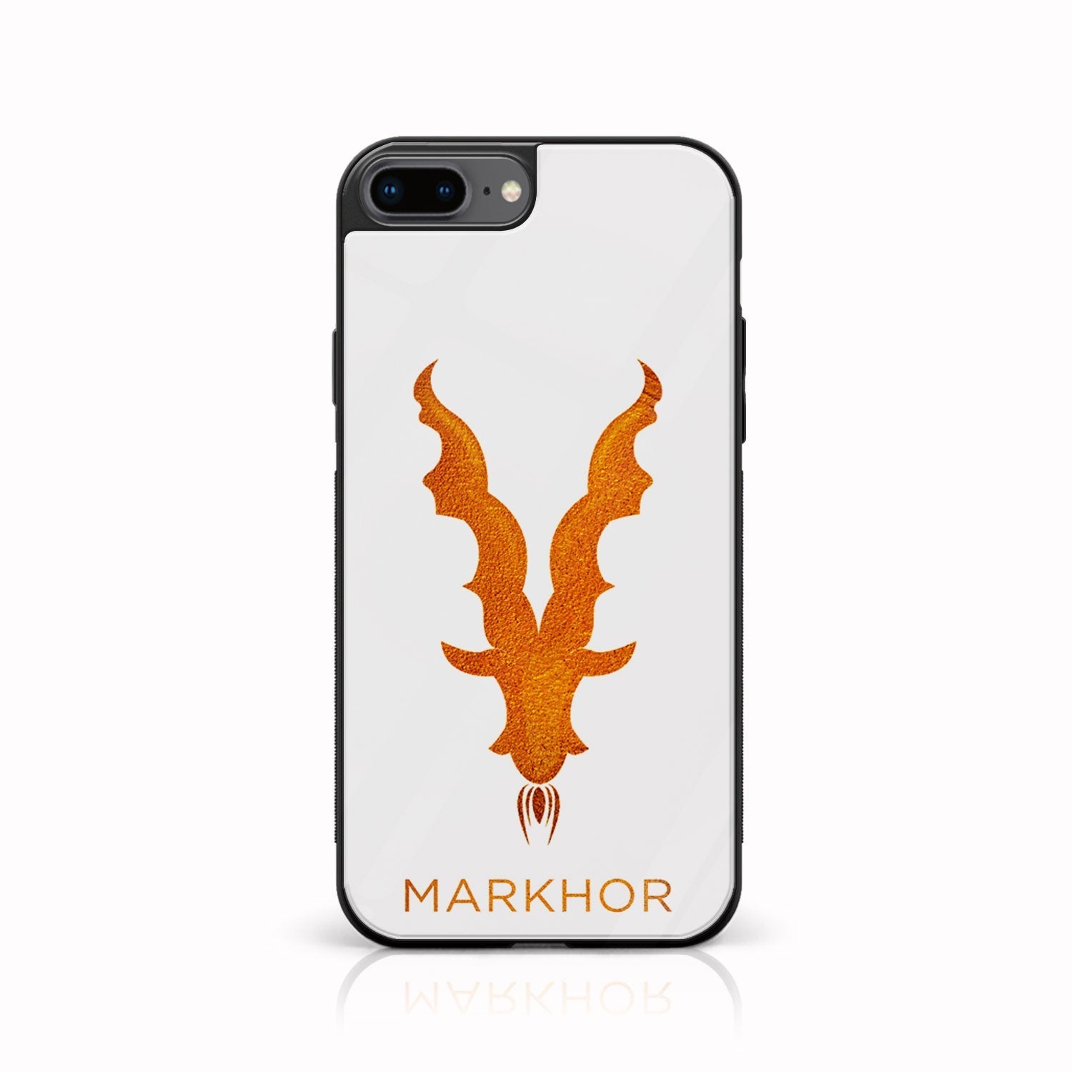 iPhone 7Plus - Markhor Series - Premium Printed Glass soft Bumper shock Proof Case