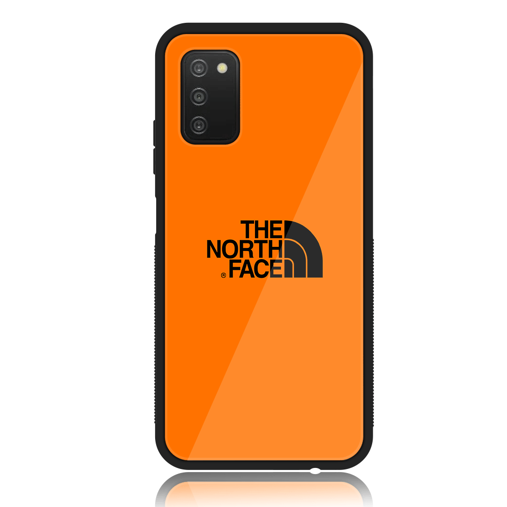 Samsung Galaxy A02s - The North Face Series - Premium Printed Glass soft Bumper shock Proof Case