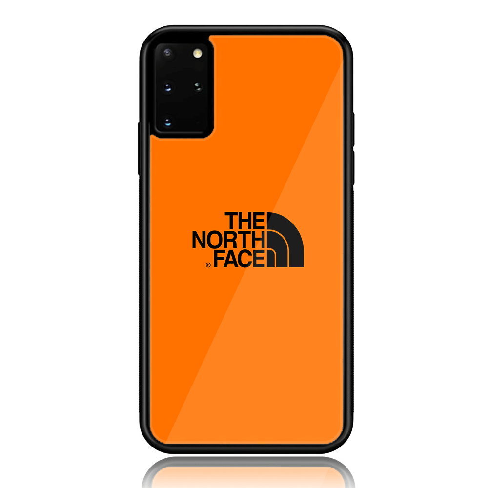 Galaxy S20 Plus - The North Face Series - Premium Printed Glass soft Bumper shock Proof Case