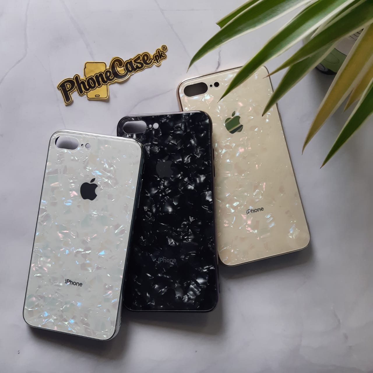 iPhone 6/6s Marble Design Real Tempered Glass Case