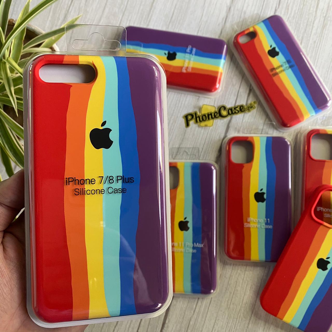 iPhone 6Plus/6sPlus official Rainbow Liquid silicon case