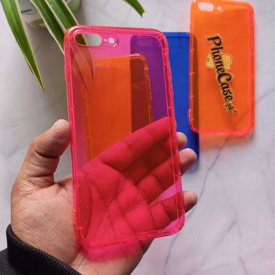 iPhone Neon Shockproof Transparent Soft Case