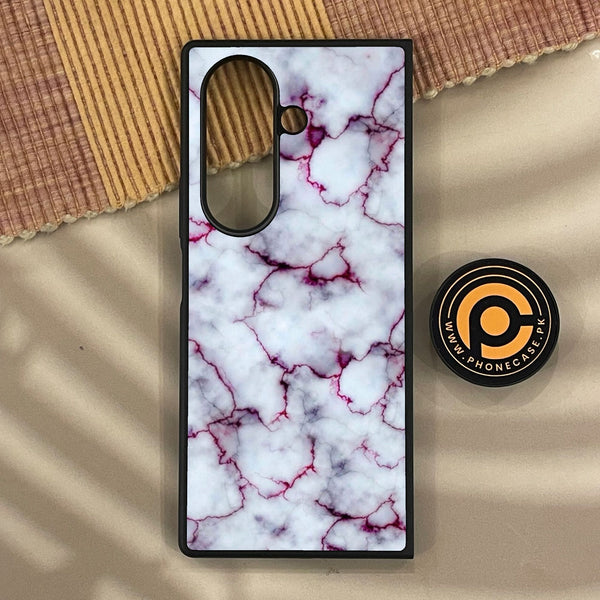 Samsung Galaxy Z Fold 8 - White Design 1 - Premium Metal Printed Soft Bumper Shock Proof Case