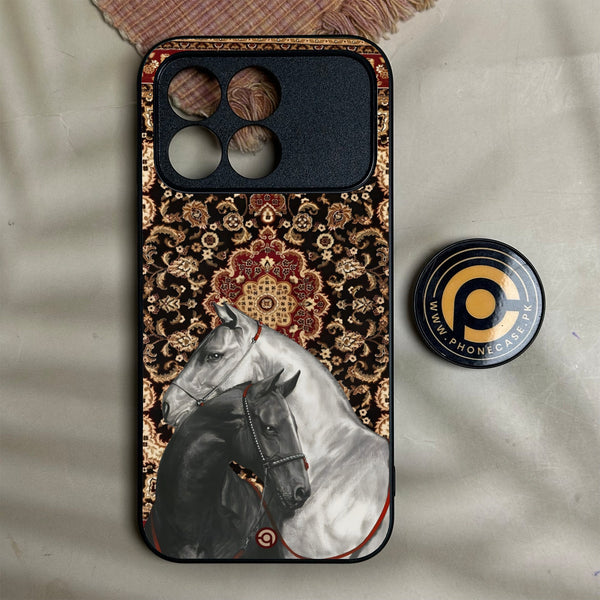Xiaomi Poco F8 Pro - Horse Heritage - Premium Metal Printed Soft Bumper Shock Proof Case