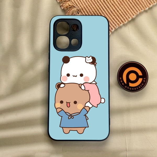 Oppo A6 Pro - Cute Bubu Dudu Design 5 - Premium Metal Printed Soft Bumper Shock Proof Case