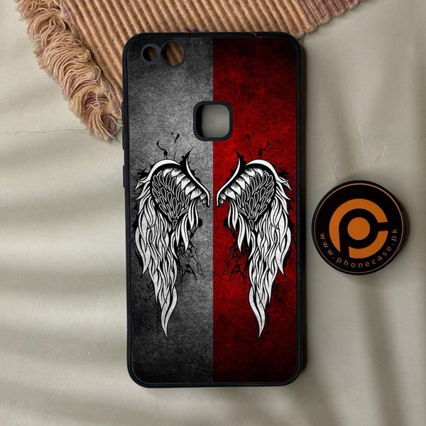 Huawei P10 Lite - Angel Wings Design 2 - Premium Metal Printed Soft Bumper Shock Proof Case
