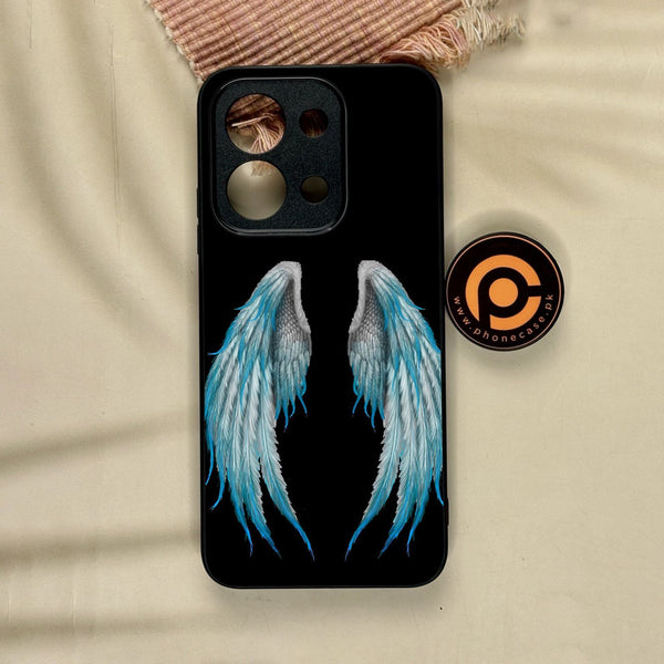 Xiaomi Redmi 15C - Angel Wings Design 4 - Premium Metal Printed Soft Bumper Shock Proof Case
