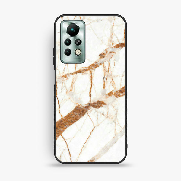 Infinix Note 11 Pro - White Design 4 - Premium Metal Printed Soft Bumper Shock Proof Case