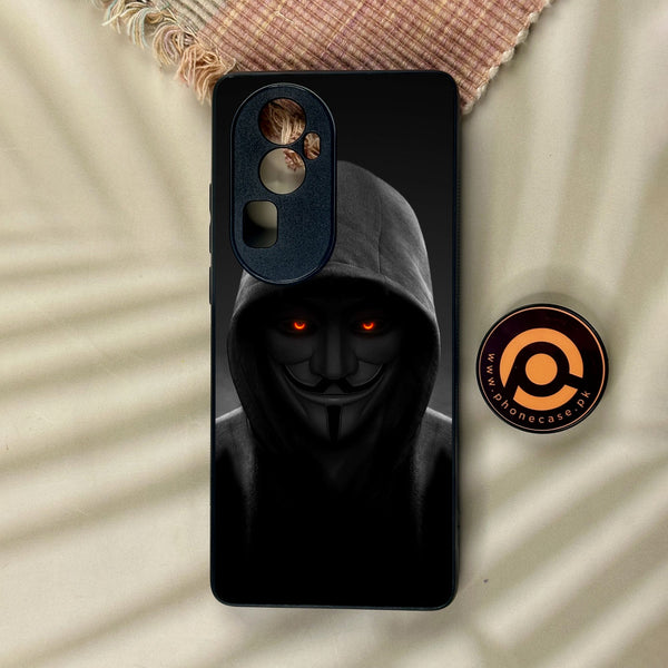 Oppo Reno 10 Pro Plus - Anonymous 2.0 Design 4 - Premium Metal Printed Soft Bumper Shock Proof Case