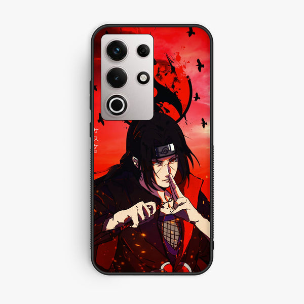 Itel S25 Ultra - Uchiha Itachi - Premium Metal Printed Soft Bumper Shock Proof Case