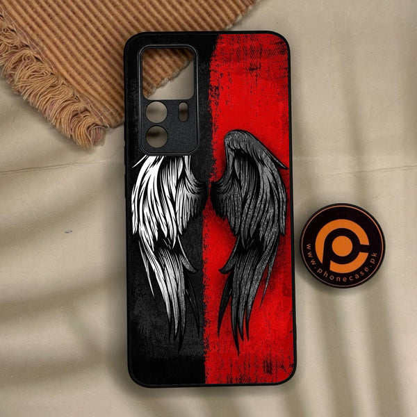 Xiaomi 12T Pro - Angel 2.0 Design 10 - Premium Metal Printed Soft Bumper Shock Proof Case