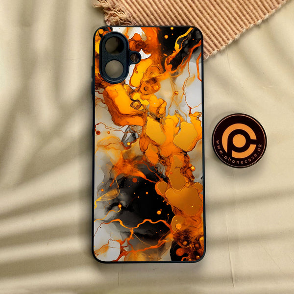 Samsung Galaxy A07 - Liquid Marble Design 2 - Premium Metal Printed Soft Bumper Shock Proof Case