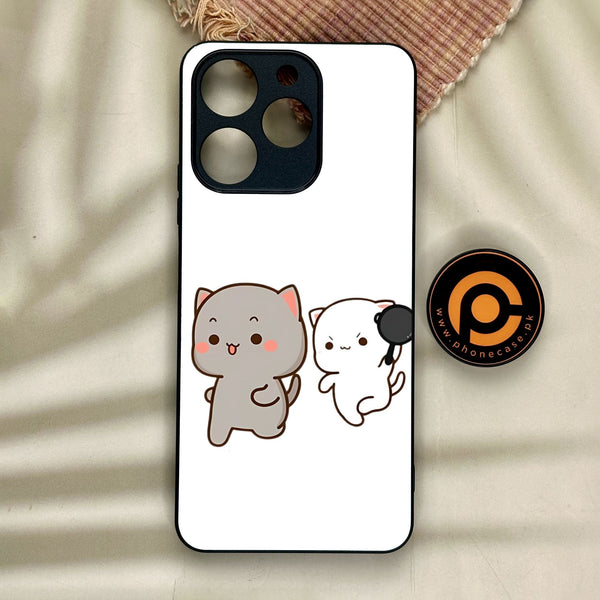 Realme Note 70 - Cute Bubu Dudu Design 8 - Premium Metal Printed Soft Bumper Shock Proof Case