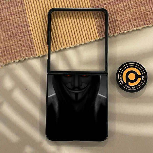 Samsung Galaxy Z Flip 8 - Anonymous 2.0 Design 4 - Premium Metal Printed Soft Bumper Shock Proof Case