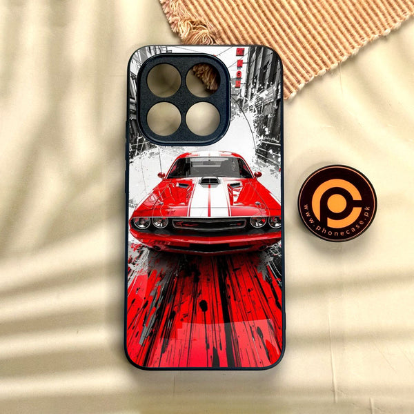 Xiaomi 15T - Red Muscle Car Thrill - Premium Metal Printed Soft Bumper Shock Proof Case