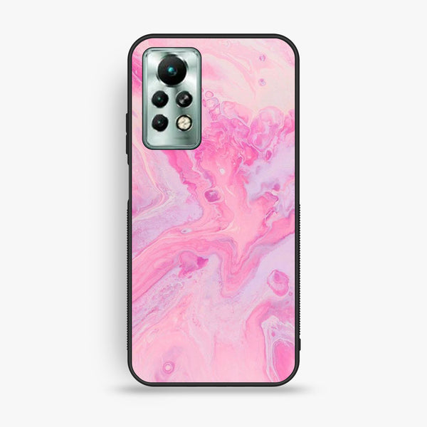 Infinix Note 11 Pro - Pink Design 6 - Premium Metal Printed Soft Bumper Shock Proof Case