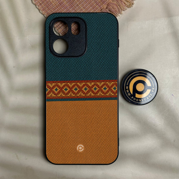 Oneplus Nord Ce 6 - Classic Weave Design 4 - Premium Metal Printed Soft Bumper Shock Proof Case