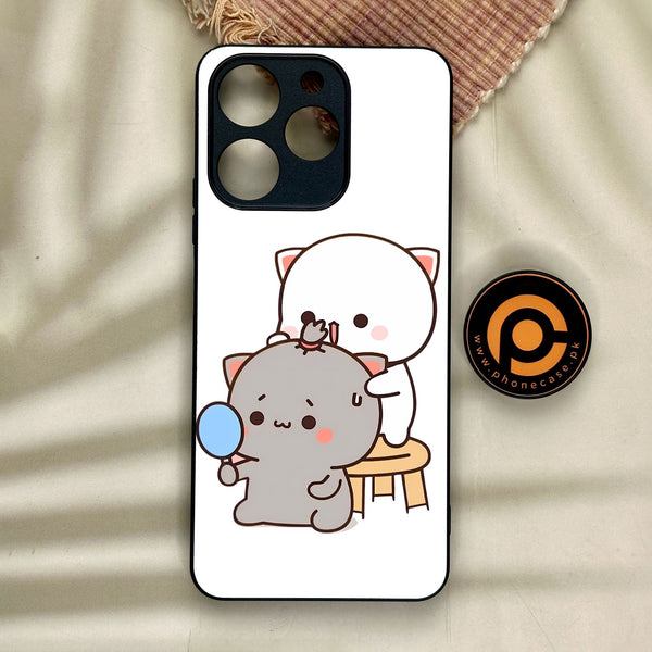 Realme Note 70 - Cute Bubu Dudu Design 7 - Premium Metal Printed Soft Bumper Shock Proof Case