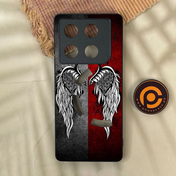 Infinix GT 20 Pro - Angel Wings Design 2 - Premium Metal Printed Soft Bumper Shock Proof Case