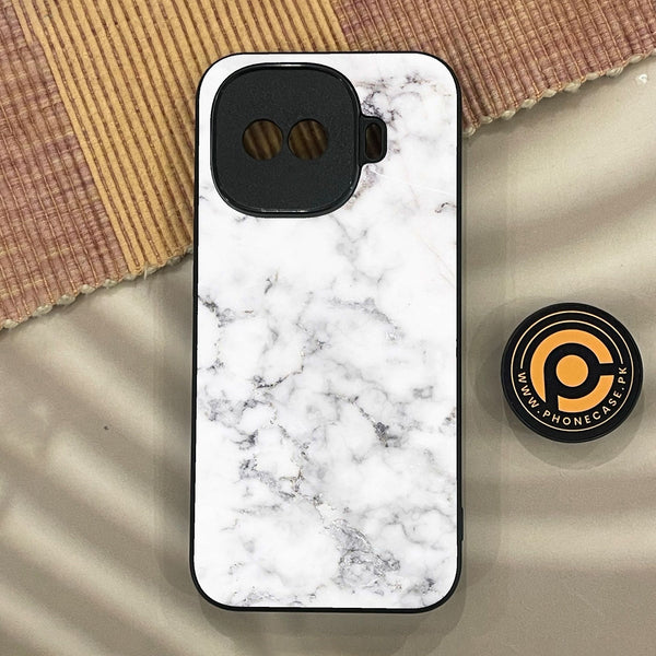 iQoo Z11 Turbo - White Design 10 - Premium Metal Printed Soft Bumper Shock Proof Case