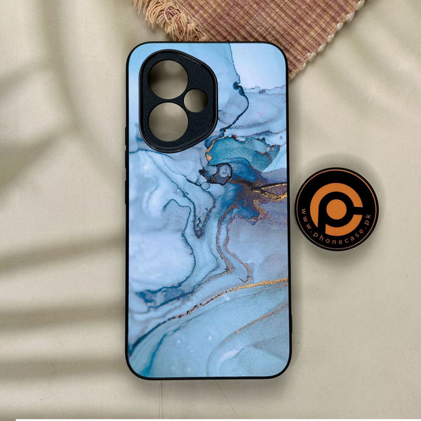 Honor 400 - Blue Marble Design 1 - Premium Metal Printed Soft Bumper Shock Proof Case