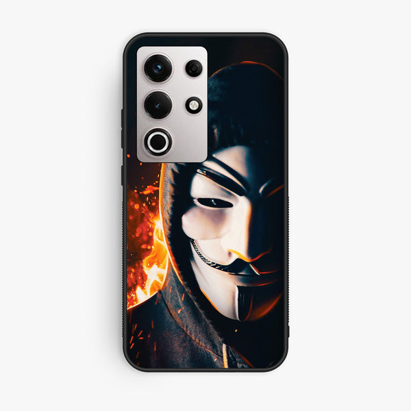 Itel S25 Ultra - Anonymous 2.0 Design 6 - Premium Metal Printed Soft Bumper Shock Proof Case