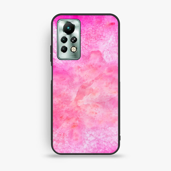 Infinix Note 11 Pro - Pink Marble 2.0 Design 5 - Premium Metal Printed Soft Bumper Shock Proof Case