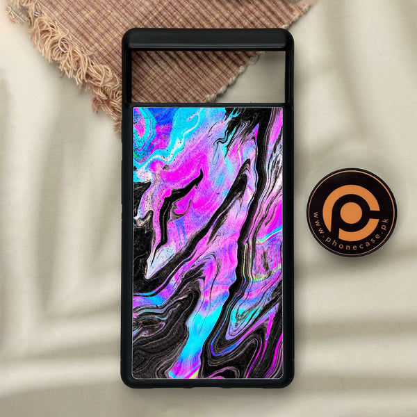 Google Pixel 6 - Cosmic Inferno - Premium Metal Printed Soft Bumper Shock Proof Case