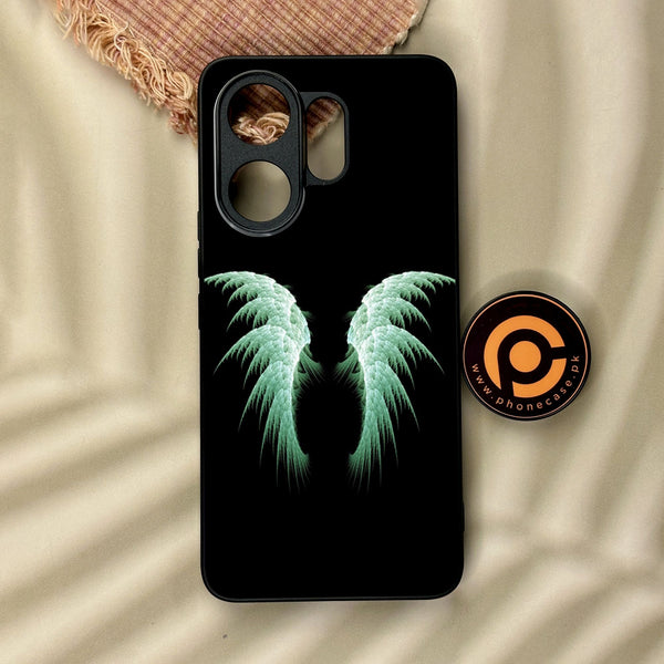 Vivo V60 - Angel Wings Design 5 - Premium Metal Printed Soft Bumper Shock Proof Case