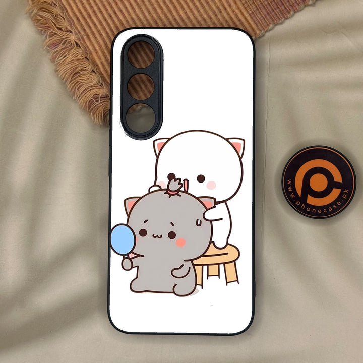 Vivo V70 FE - Cute Bubu Dudu Design 7 - Premium Metal Printed Soft Bumper Shock Proof Case