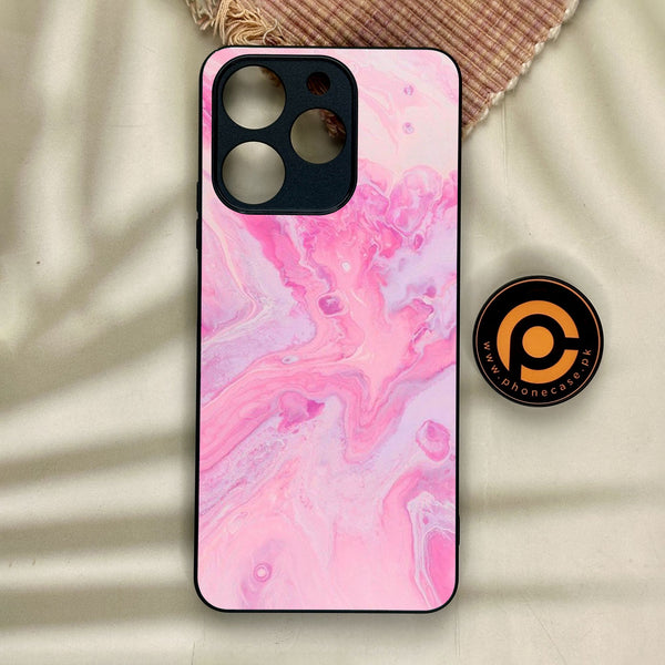 Realme Note 70 - Pink Design 6 - Premium Metal Printed Soft Bumper Shock Proof Case