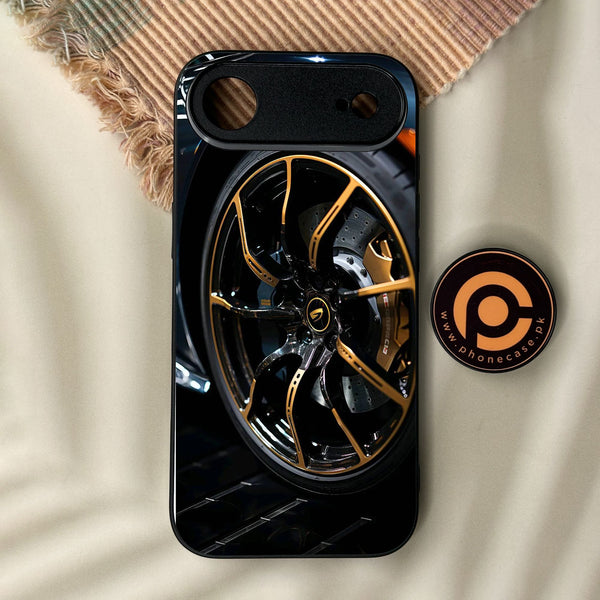 iPhone Air - Racing Car Red Blade Rim - Premium Metal Printed Soft Bumper Shock Proof Case
