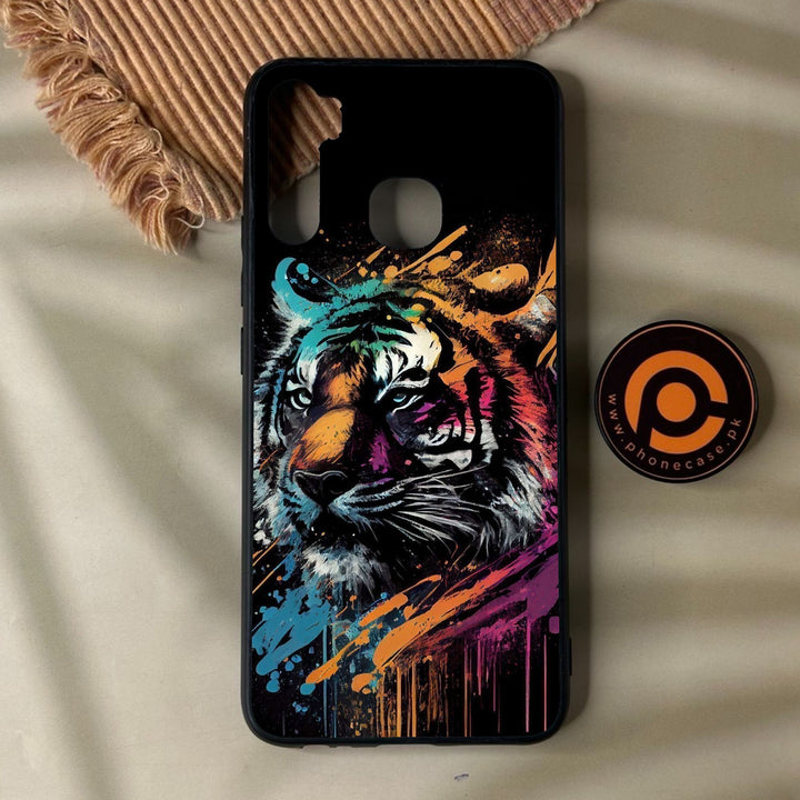 Infinix S5 - Tiger 2.0 Design 9 - Premium Metal Printed Soft Bumper Shock Proof Case