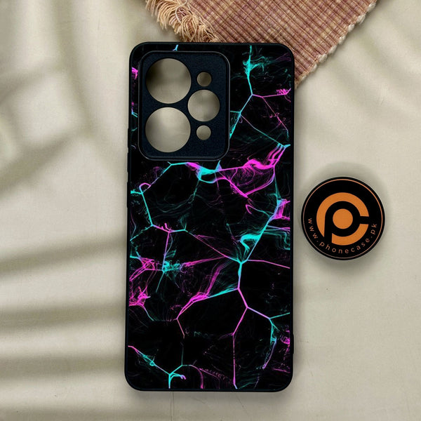 Realme 15 - Black Marble Design 9 - Premium Metal Printed Soft Bumper Shock Proof Case