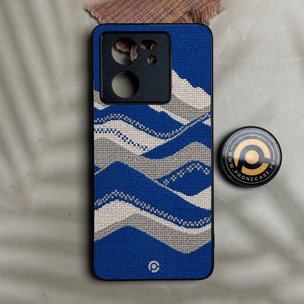 Redmi K60 Ultra - Classic Weave Design 13 - Premium Metal Printed Soft Bumper Shock Proof Case