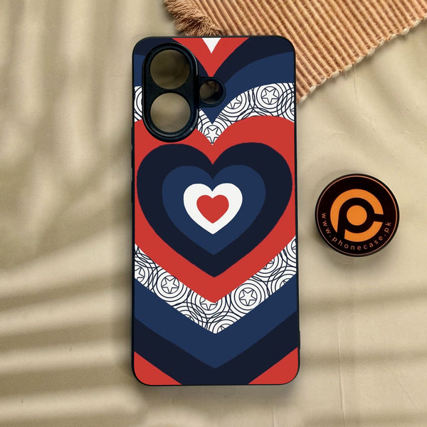 Vivo V60 Lite  - Heart 2.0 Design 3 - Premium Metal Printed Soft Bumper Shock Proof Case