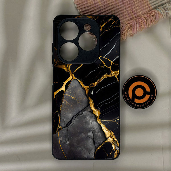 Infinix Smart 10 HD - Liquid Marble Design 6 - Premium Metal Printed Soft Bumper Shock Proof Case