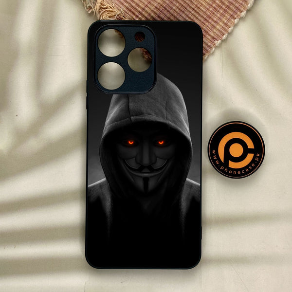 Realme Note 70 - Anonymous 2.0 Design 4 - Premium Metal Printed Soft Bumper Shock Proof Case