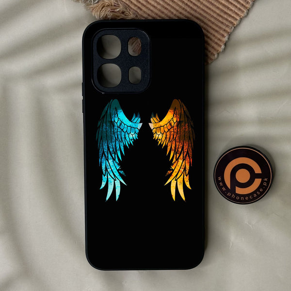 Oppo A6K - Angel 2.0 Design 8 - Premium Metal Printed Soft Bumper Shock Proof Case