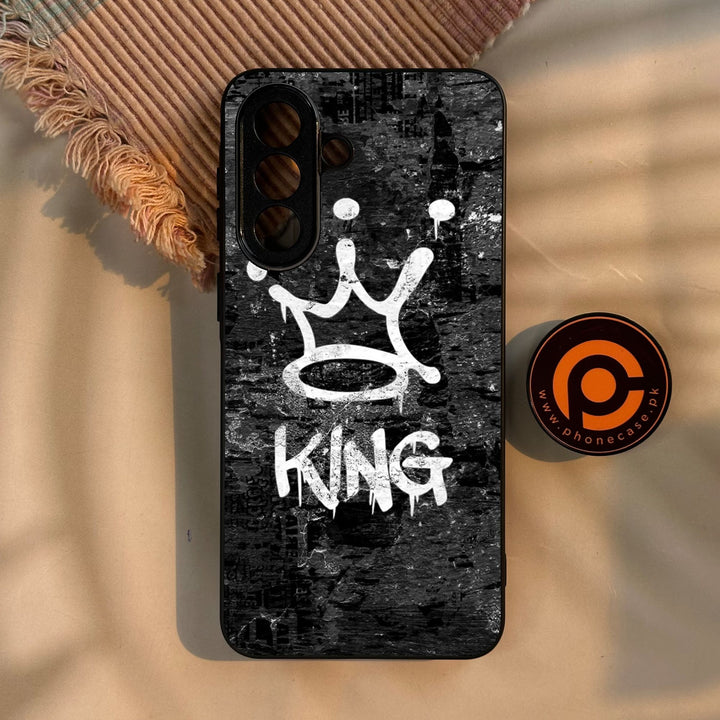 Samsung Galaxy A57 5G - King Design 8 - Premium Metal Printed Soft Bumper Shock Proof Case