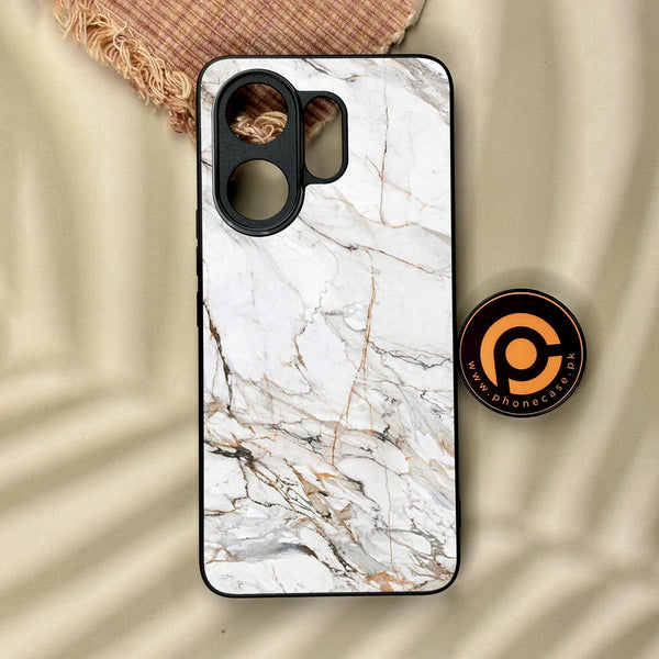 Vivo V60 - White Design 6 - Premium Metal Printed Soft Bumper Shock Proof Case
