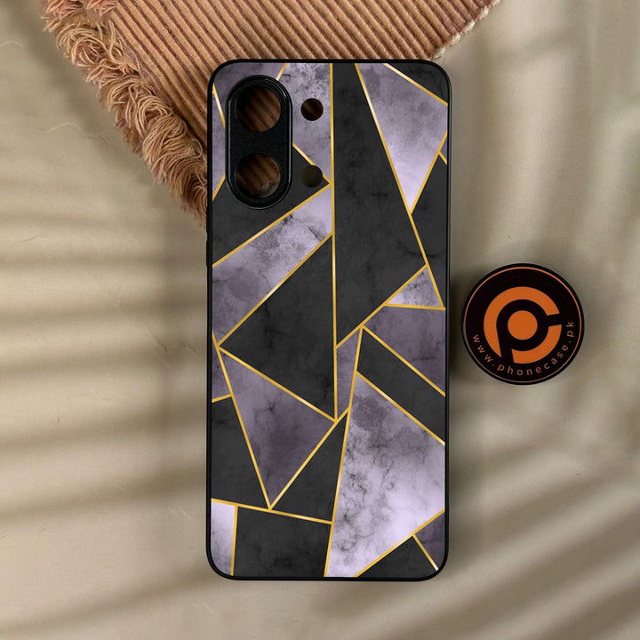 Vivo Y11d - Geometric Design 8 - Premium Metal Printed Soft Bumper Shock Proof Case