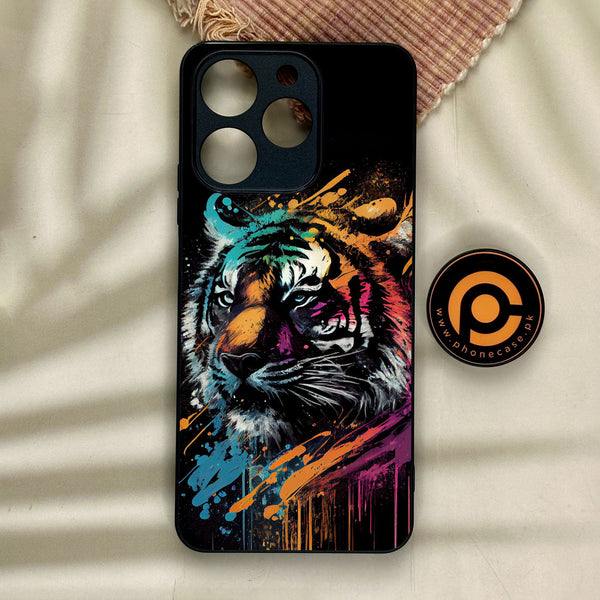 Realme Note 70 - Tiger 2.0 Design 9 - Premium Metal Printed Soft Bumper Shock Proof Case