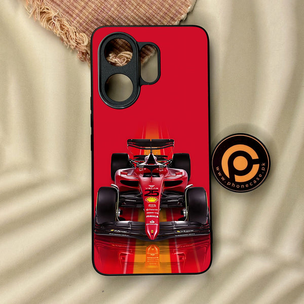 Vivo V60 - Formula 1 Design - Premium Metal Printed Soft Bumper Shock Proof Case