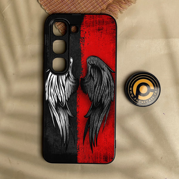 Infinix Hot 70 Pro - Angel 2.0 Design 10 - Premium Metal Printed Soft Bumper Shock Proof Case