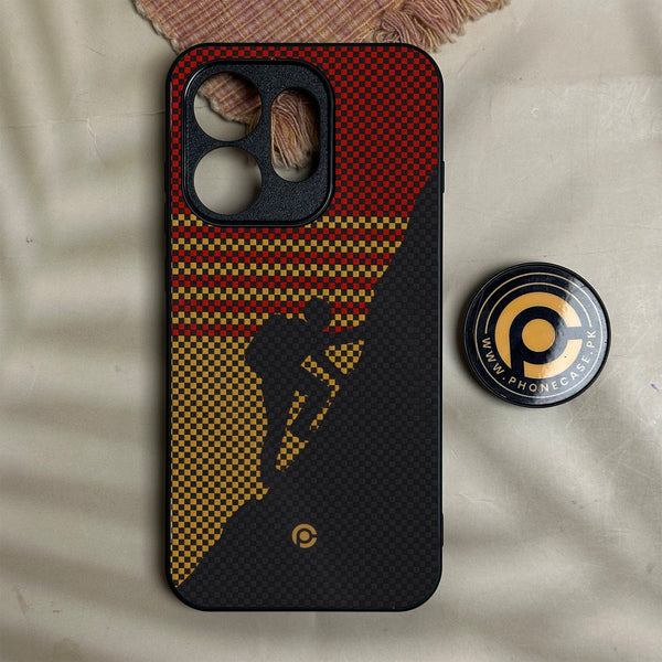 Oneplus Nord 6 - Classic Weave Design 2 - Premium Metal Printed Soft Bumper Shock Proof Case